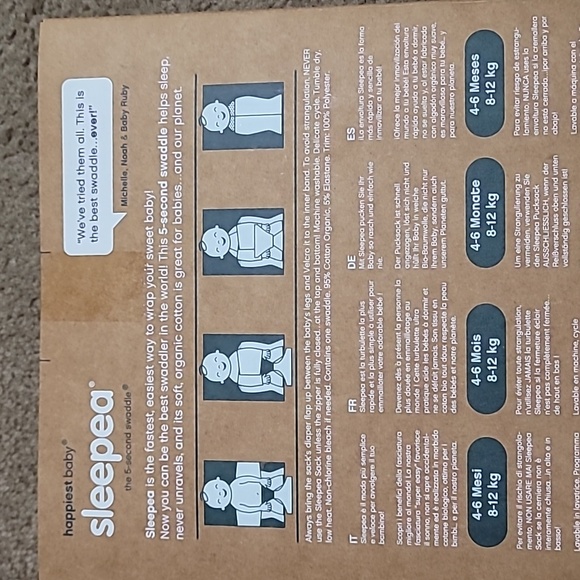 Happiest Baby Organic Cotton Swaddle Brand New Still in box - Picture 3 of 3